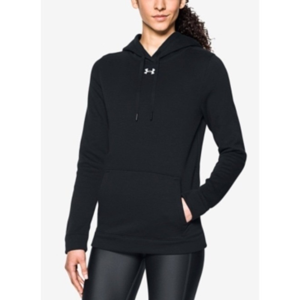 Under Armour Hoodie Womens Medium Black New ColdGear Loose Fit 1300261-001